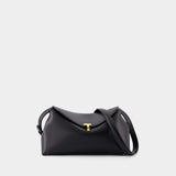 T Lock Clutch - TOTEME - Leather - Black