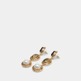 Three Tiered Earrings - SELF PORTRAIT - Metal - Gold