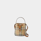 Ll Mini Drawstring Purse - Burberry - Synthetic Leather - Brown