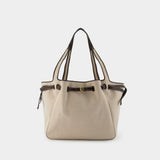Romy Shopper Bag - Tory Burch - Cotton - Beige