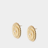 Pearl Shell Earrings - SELF PORTRAIT - Metal - Gold