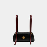 Small Shoulder Bag - Versace - Leather - Black