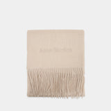 Logo Scarf - Acne Studios - Wool - Beige