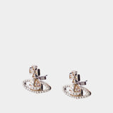 Mayfair Relief Earrings - Vivienne Westwood - Metal - Gold-tone