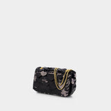 Sparkle Mini Shoulder Bag - Rabanne - Metal - Black