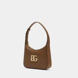 Vitello Liscio Oro Shoulder Bag - Dolce&Gabbana - Leather - Brown