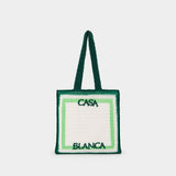 Crochet Shopper Bag - Casablanca - Cotton - Green