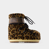 Icon Low Ankle Boots - Moon Boot - Synthetic - Leopard print