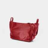 Tulip L Shoulder Bag - YOHJI YAMAMOTO - Leather - Burgundy