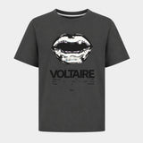 Tommer Tour Lips Strass T-Shirt - Zadig & Voltaire - Cotton - Black