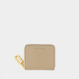 The Slim Compact Wallet - Marc Jacobs - Leather - Beige
