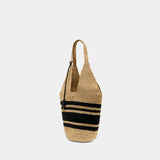 Leah Stripes Hobo Raphia Bag - ANINE BING - Raffia - Multicolor