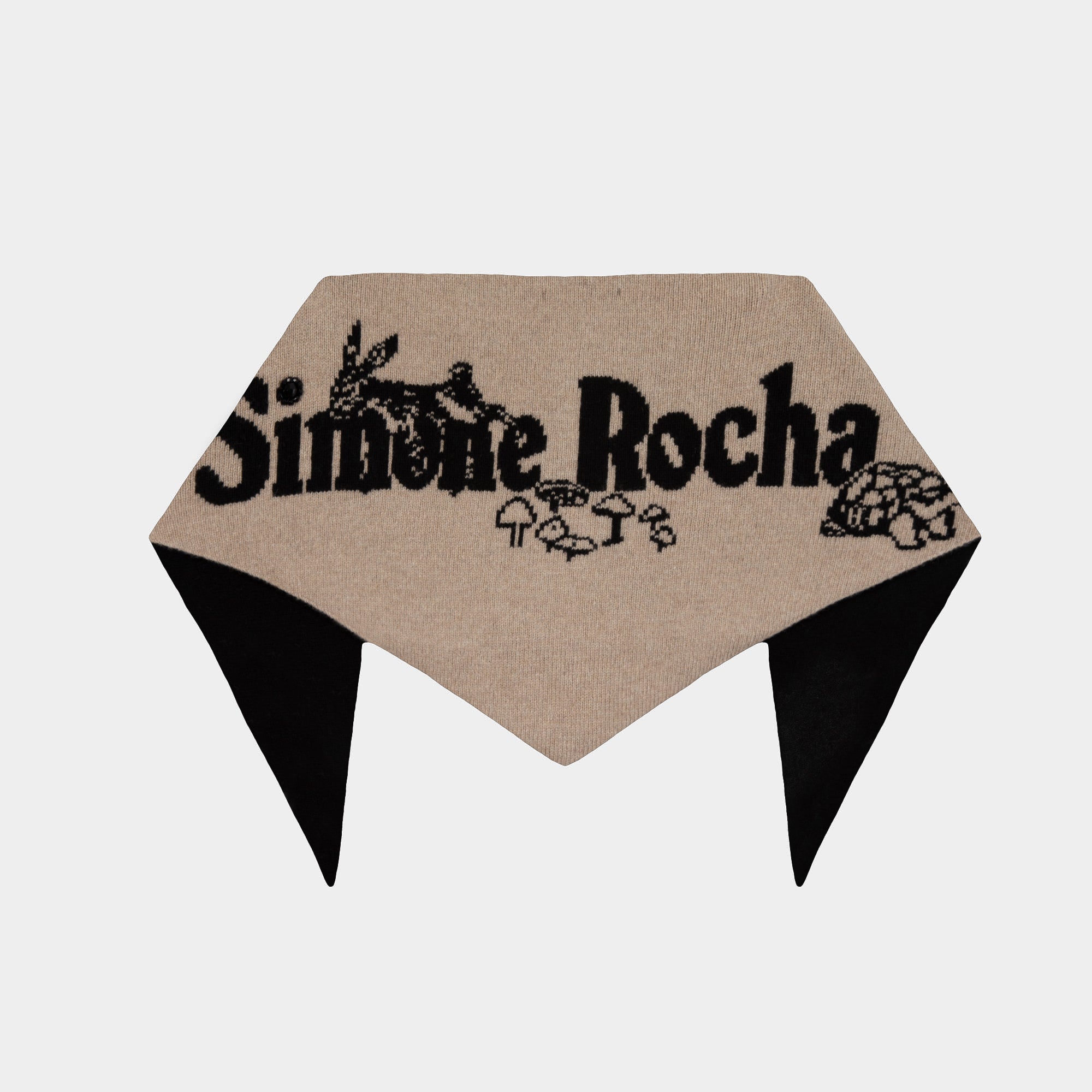 【関税込み】Daisy Scarf - Simone Rocha - Wool - Black Daisy Scarf- Simone Rocha - Wool - Beige