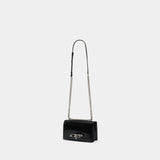 Jewelled Satchel Crossbody - Alexander McQueen - Leather - Black