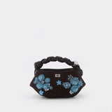 Bou Mini Evening Purse - Ganni - Wool - Brown