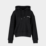 Draped Hoodie - 3.PARADIS - Cotton - Black