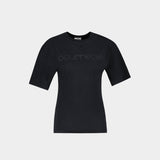 Logo T-Shirt - Courreges - Cotton - Black