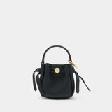 Romy Bucket Key Purse - Tory Burch - Leather - Black