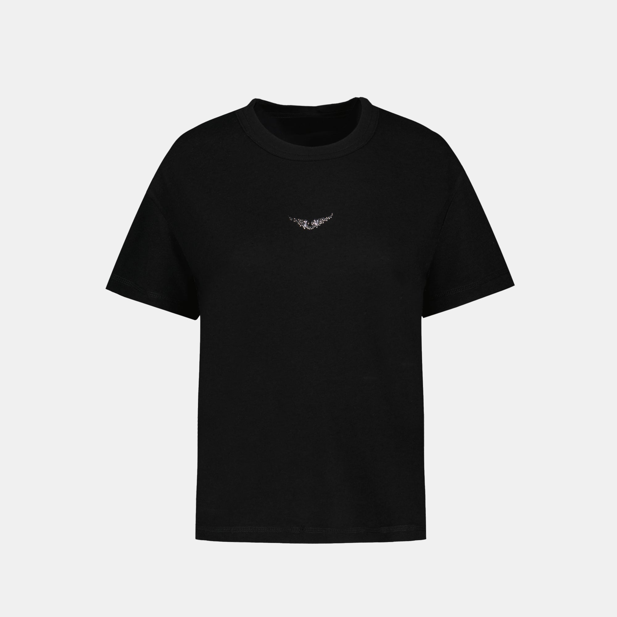 【関税込み】Marta Pcl Wings Strass T-Shirt - Zadig & Voltair Marta Pcl Wings Strass T-Shirt - Zadig & Voltaire - Cotton