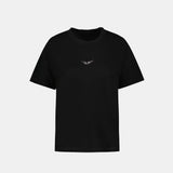 Marta Pcl Wings Strass T-Shirt - Zadig & Voltaire - Cotton - Black