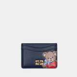 Bear Card Holder - Ganni - Leather - Black
