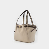 Romy Shopper Bag - Tory Burch - Cotton - Beige