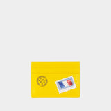 Cash Card Holder - Balenciaga - Leather - Yellow