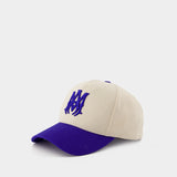 Ma Two Tone Cap - Amiri - Cotton - Beige/Blue