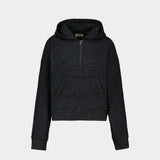 Swee Zip Mo Animalier Hoodie - Zadig & Voltaire - Cotton - Black