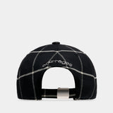 Checked Signature Cap - Courreges - Cotton - Multicolor