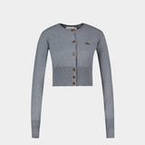 Bea Cropped Cardigan - Vivienne Westwood - Cotton - Grey