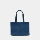Lara Tote Bag - ANINE BING - Cotton - Blue