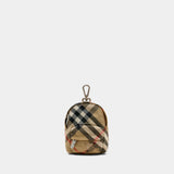 Ms Backpack Keychain - Burberry - Synthetic - Multicolor