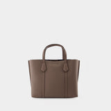Perry Small Tote Bag - Tory Burch - Clam Shell - Leather
