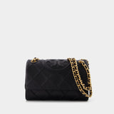 Fleming Soft Small Hobo Bag - Tory Burch - Black - Leather