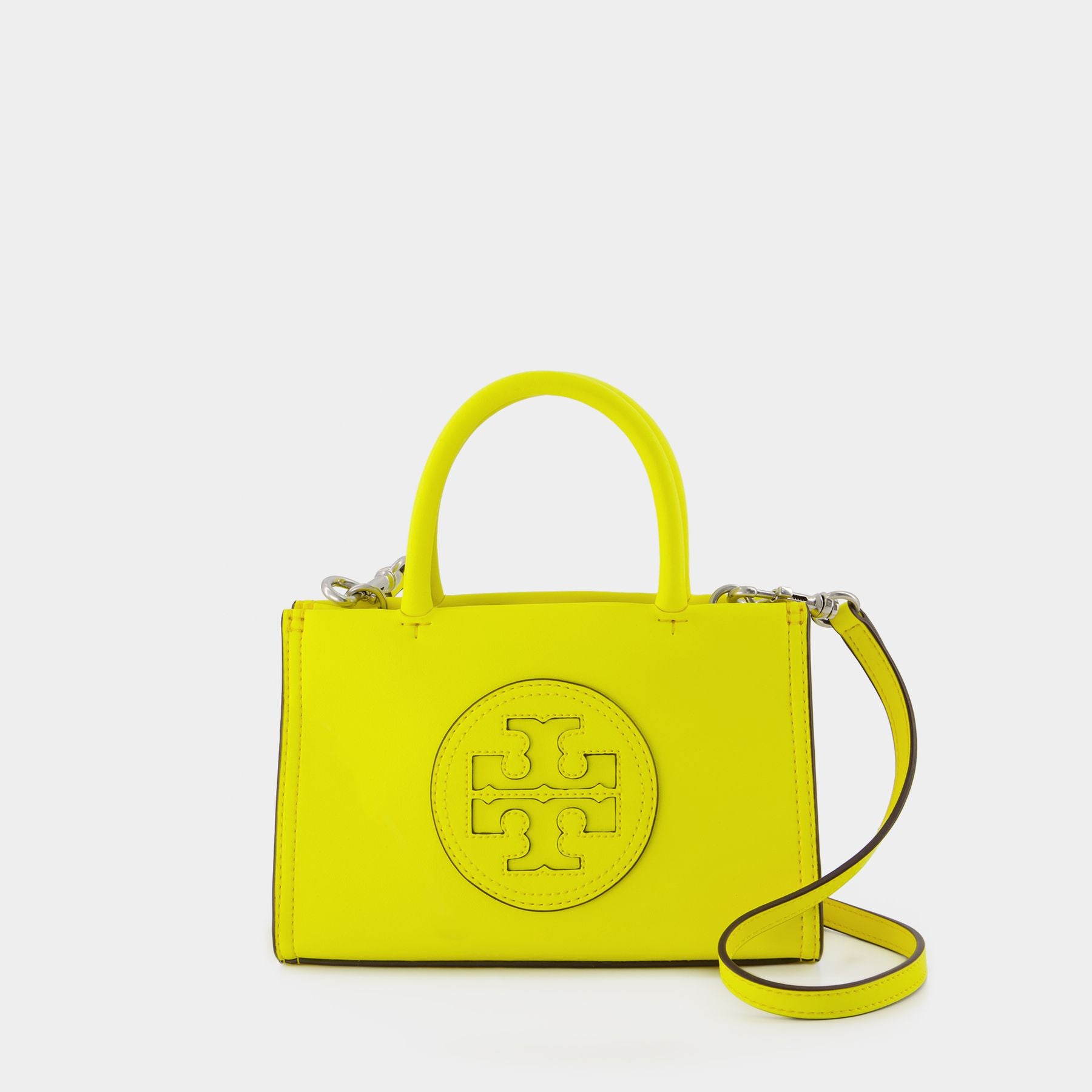 Mini Ella Bio Shopper Bag Tory Burch Vegan Leather Yellow