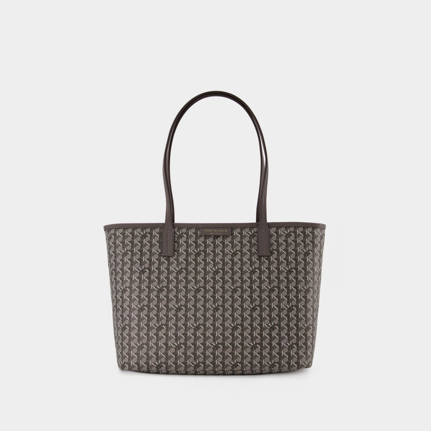 トートバッグ Tory Burch Zip Tote Hobo Bag - Tory Burch - Grey - Canva Small Zip Tote Hobo Bag - Tory Burch - Grey - Canva