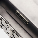 Button Baguette Crossbody - Paco Rabanne - Silver