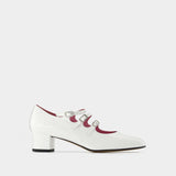 Kina Pumps - Carel - White - Patent Leather