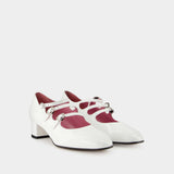 Kina Pumps - Carel - White - Patent Leather