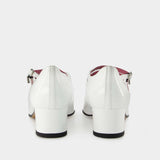 Kina Pumps - Carel - White - Patent Leather