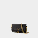 Rock Nano Hobo Bag - Zadig & Voltaire - Black - Leather