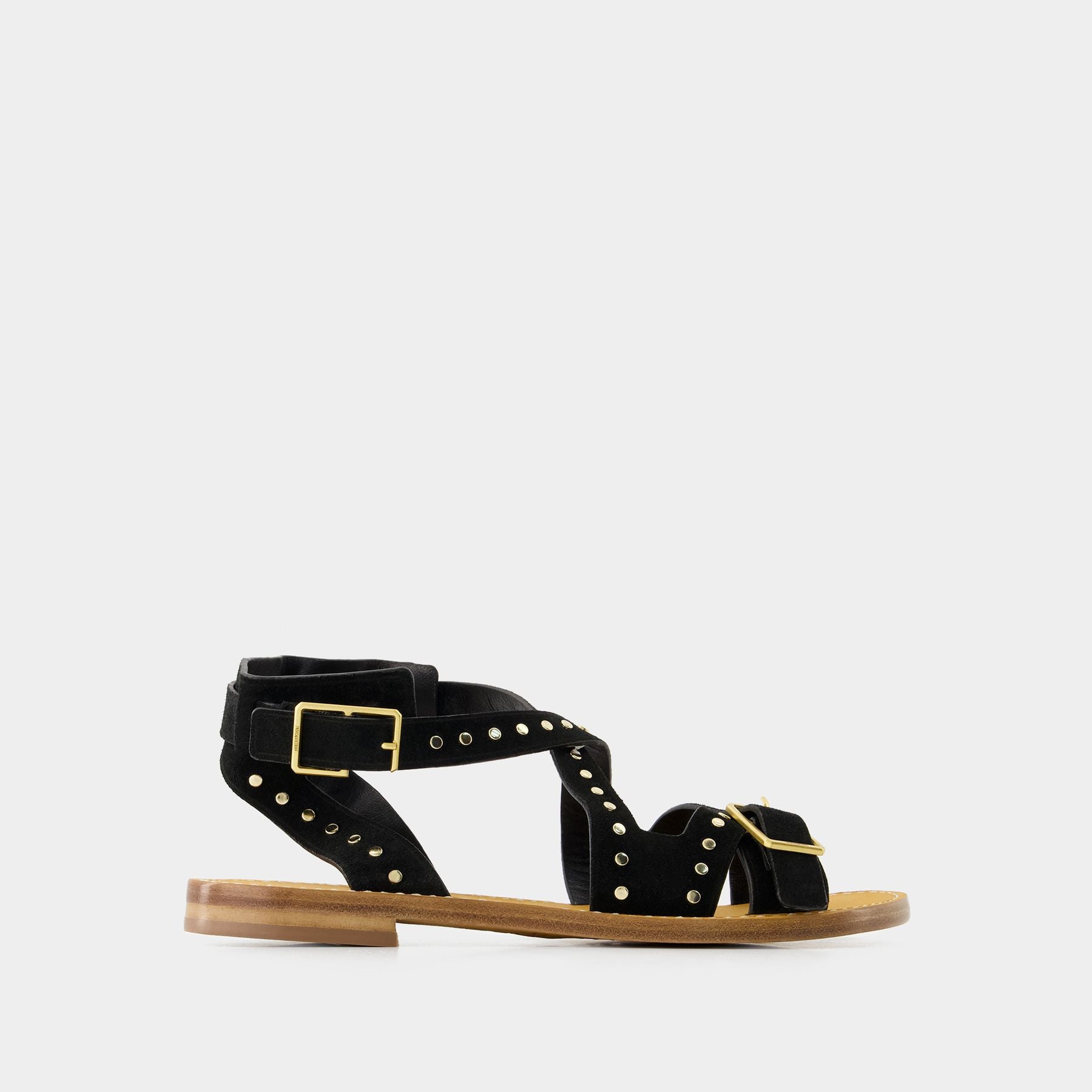 【関税込み】Caprese Wings Sandals - Zadig & Voltaire - Leath Zadig & Voltaire Caprese Wings Sandal Vintage Noir | Sandal