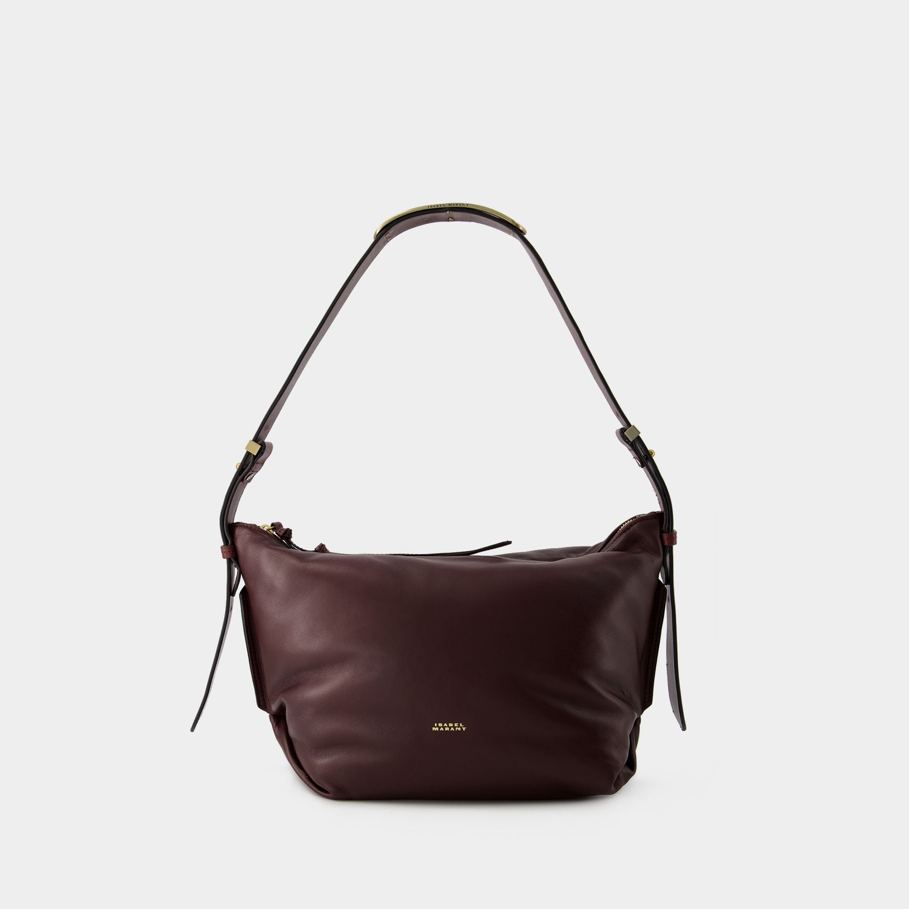 Leyden Shoulder Bag Isabel Marant Leather Burgundy