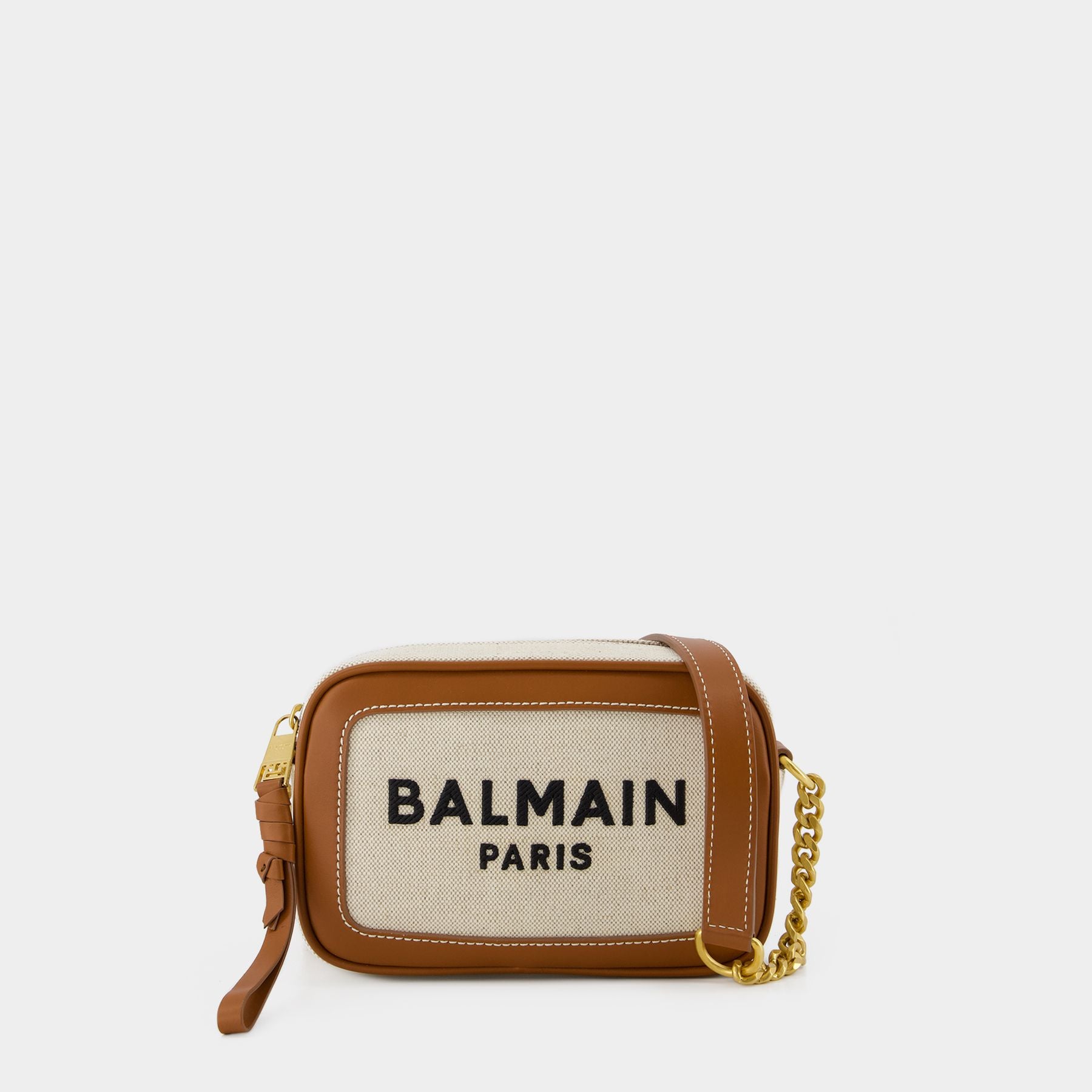 Balmain☆VIP価格 B アーミー バニティバッグ B-Army 42 モノグラムジャカード＆レザー トートバッグ - Women