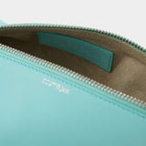 Leather Baby Shark Hobo Bag - Courrèges - Blue - Leather