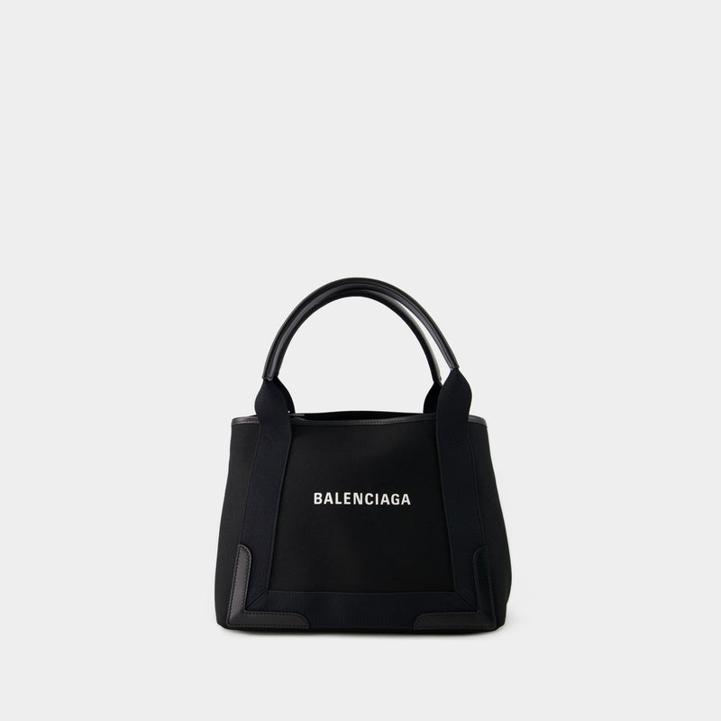 Navy S Shopper Bag - Balenciaga - Leather - Black