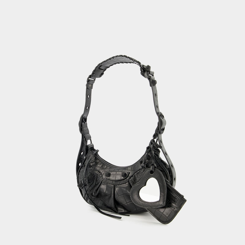 Cagole Shoulder Xs Bag - Balenciaga -  Black - Leather