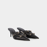 Cagole M70 Mules - Balenciaga - Black - Leather