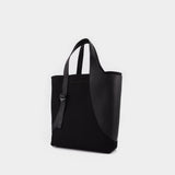 Medium Crossbody Totebag in Black Polyester